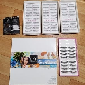 Eye shadow, liner and brow, false eyelash bundle!